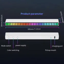 رقص نور اکولایزر حساس به صدا مدل RGB LED