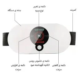 کمربند لاغری شکم، پهلو و ماساژور عضلات مدل EMS Fitness