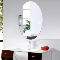 آینه چسبی نشکن طرح بیضی